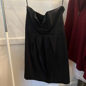Black strapless dress